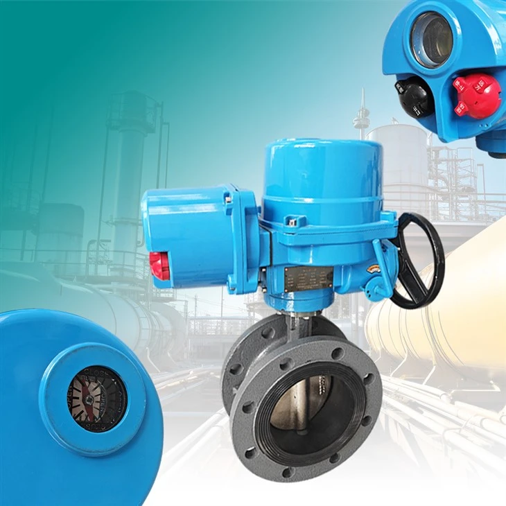 DN150 PN16 WCB EPDM Electric Butterfly Valve